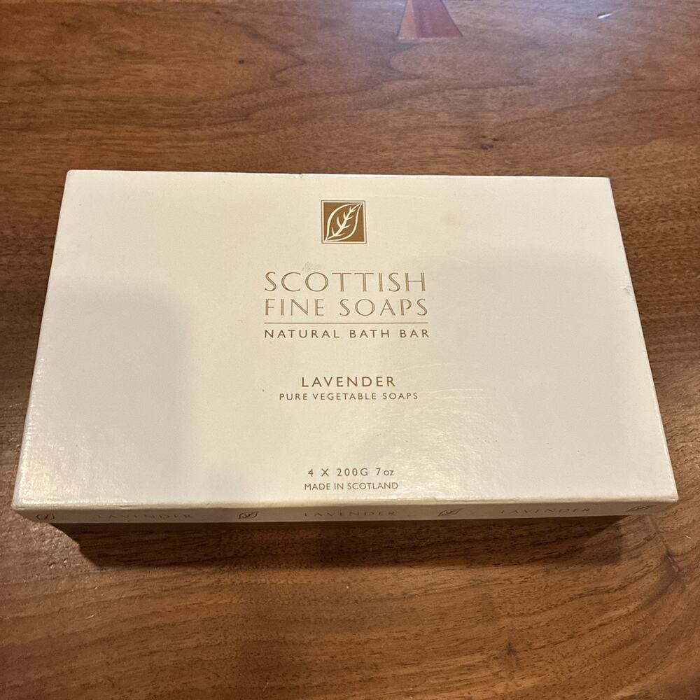 New‎ in Box Scottish Fine Soaps 4 Pack of Lavender